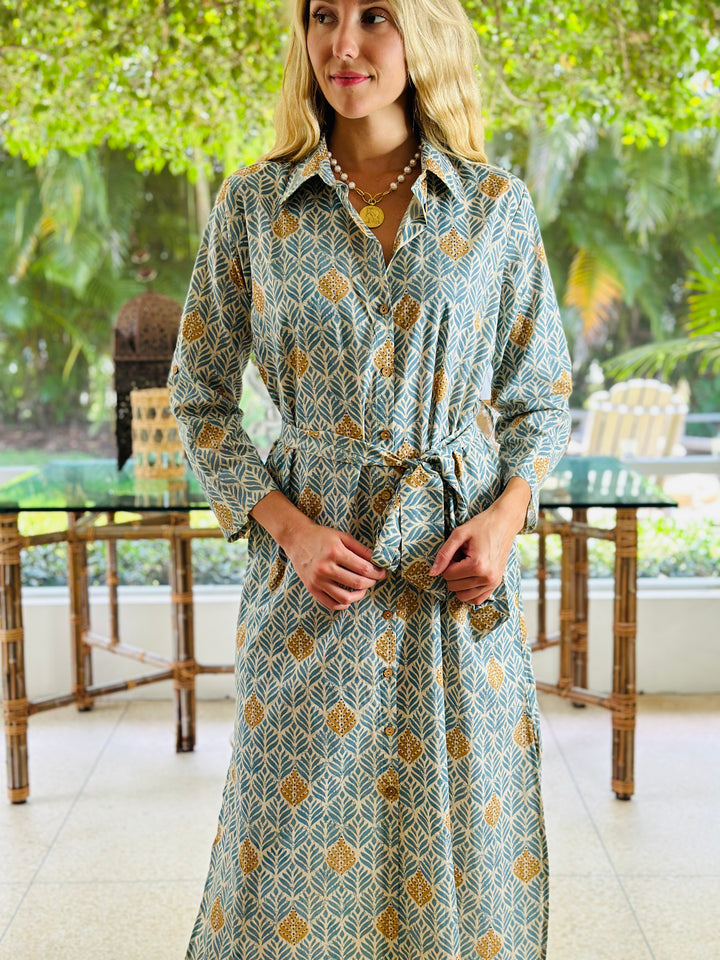 Dar Dress Colony Blue