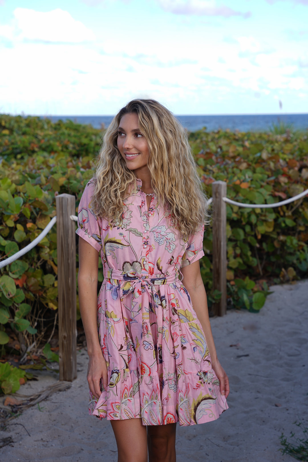 Delray Dress Pink Flip