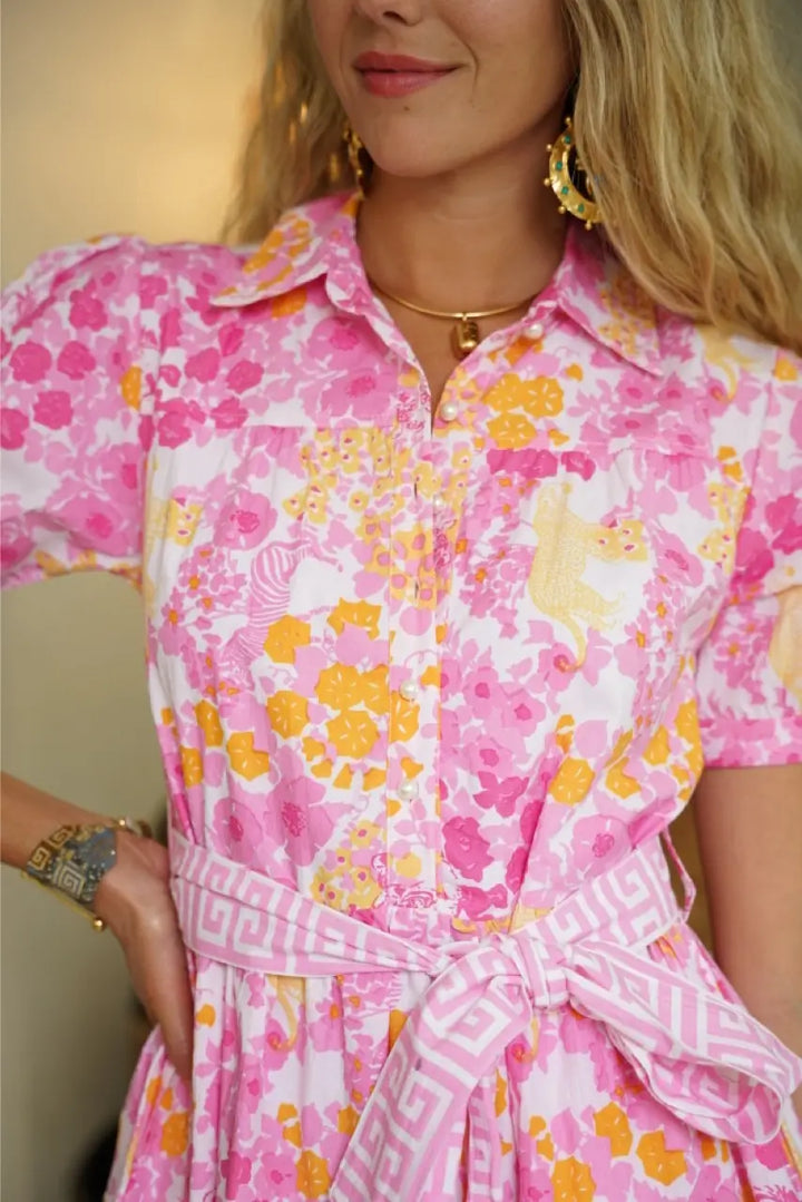 Georgia Delray Dress Brazil Pink