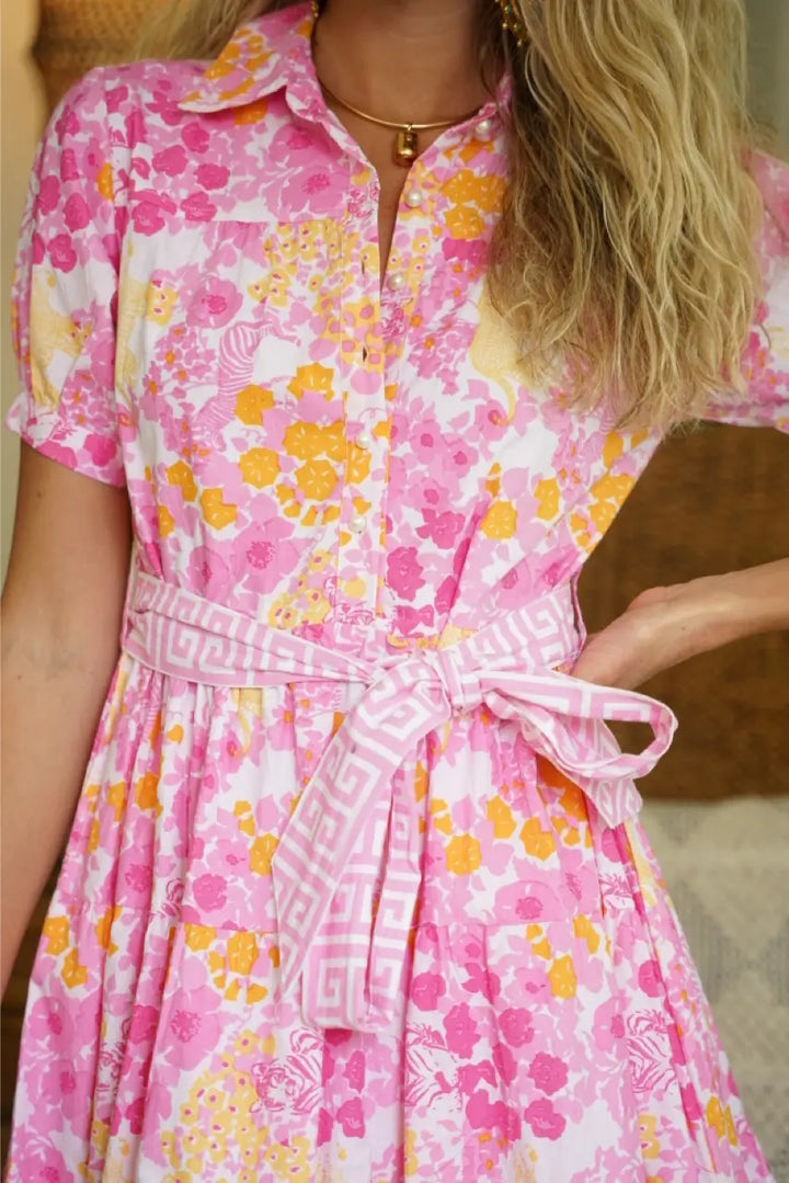 Georgia Delray Dress Brazil Pink