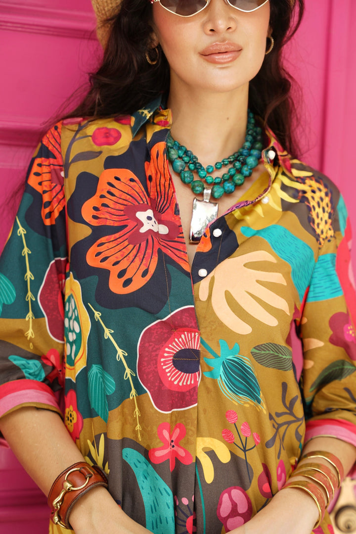 Margaux Dress Fall Blossom