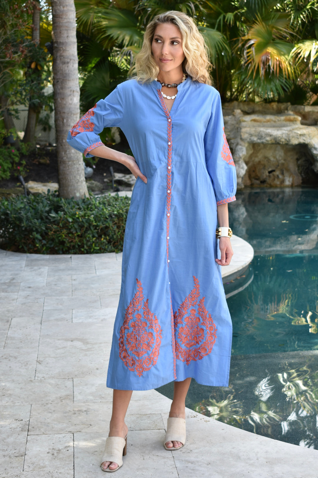 Mykonos Dress Gasparilla Coral