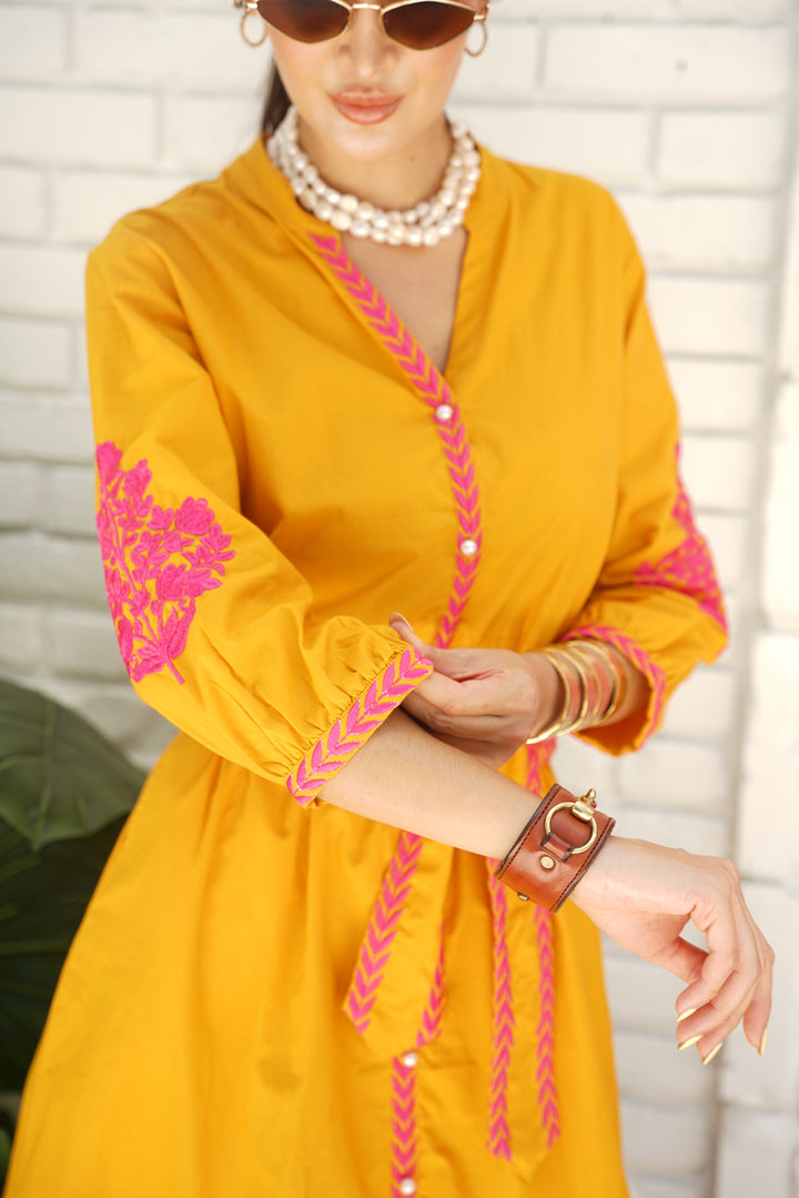 Mykonos Dress Ochre