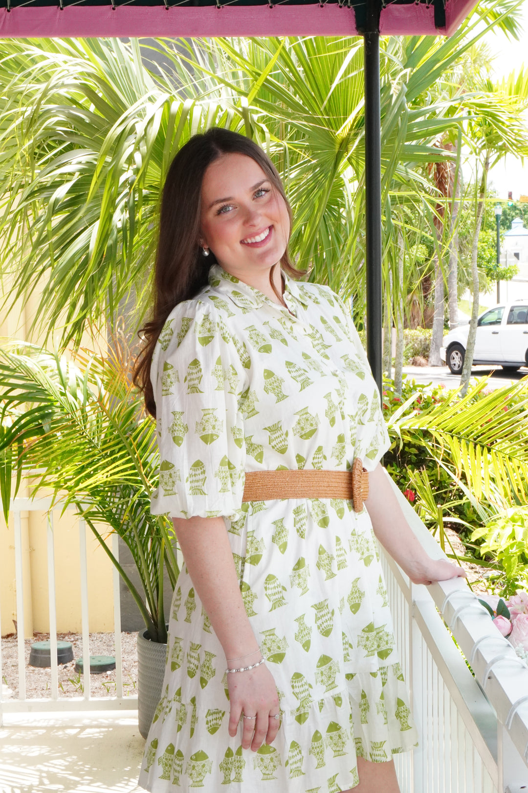 Oberoi Dress Kiwi Fish