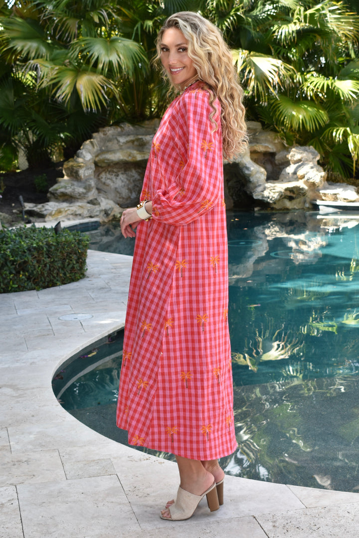 St. Tropez Dress Gasparilla Merlot Palms